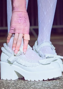 Koi Footwear Sandals|Mary Janes*‘ Porcelain Delights Edition’ Tira Ruffle Mary Janes
