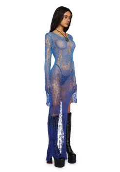 Current Mood Tops*A Lifetime With You Longline Sweater - Blue