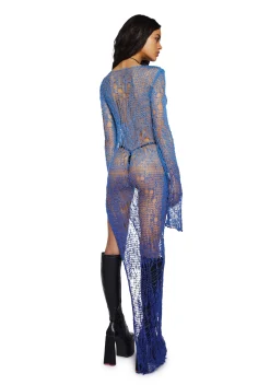 Current Mood Tops*A Lifetime With You Longline Sweater - Blue