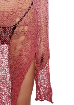 Current Mood Tops*A Lifetime With You Longline Sweater-Red