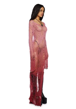 Current Mood Tops*A Lifetime With You Longline Sweater-Red