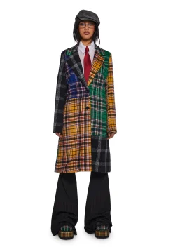 Current Mood Outerwear*Academy Punk Plaid Jacket