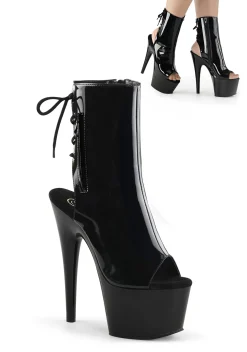 Pleaser Platforms|Heels*ADORE-1018 Handlin' Business Open Toe Platform Booties