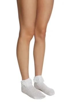 x_Leg Avenue Socks & Tights*Adore Me Ruffle Socks