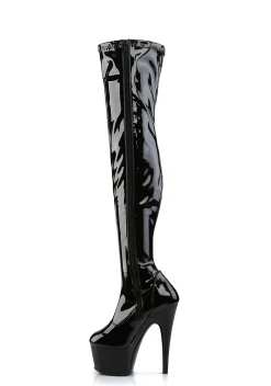 Pleaser Boots|Platforms*ADORE-3000 Midnight Club Strut Thigh High Boots