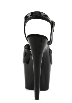 Pleaser Platforms|Heels*ADORE-709 Midnight Kat Stacks Adore Platform Heels