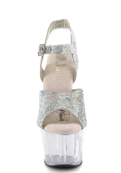 Pleaser Heels*Adore-708 Platform Stiletto Heels - Rhinestone