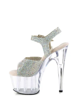 Pleaser Heels*Adore-708 Platform Stiletto Heels - Rhinestone