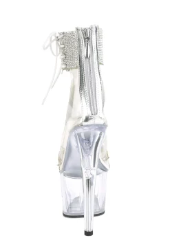 Pleaser Platforms|Heels*Adore-727RS Rhinestone Ankle-Cuff Sandals