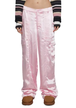 Sugar Thrillz Bottoms|Pants*Affectionate Ways Satin Cargo Pants