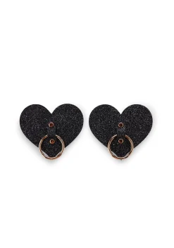 Neva Nude Beauty*After Midnight Glitter Hoop Heart Pasties