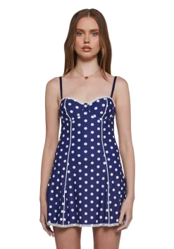 Sugar Thrillz Dresses|Mini Dresses*Ahoy Baby Polka Dot Mini Dress