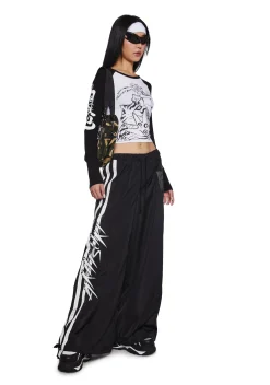 Dolls Kill x NARUTO SHIPPUDEN Bottoms|Pants*Akatsuki Track Pants