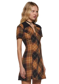 dELiA*s by Dolls Kill Dresses|Mini Dresses*All Hail Me Plaid Mini Dress - Brown