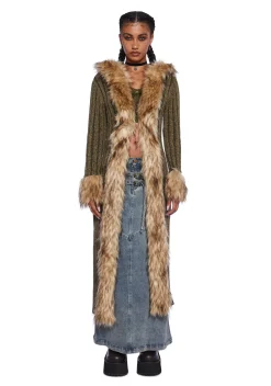Current Mood Outerwear|Plus*All My Days Fur Coat