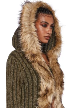Current Mood Outerwear|Plus*All My Days Fur Coat