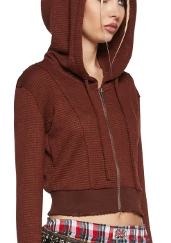 Current Mood Sweatshirts & Hoodies|Tops*Alternate Ending Thermal Zip-Up Hoodie