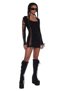 Current Mood Dresses|Plus*Alternative Spells Cut-Out Dress