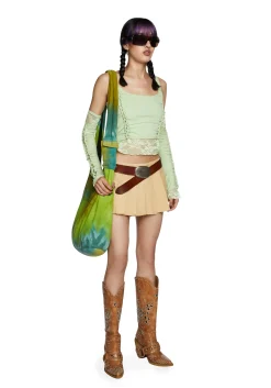 Current Mood Tops*Alternative Spells Top And Gloves Set - Sage