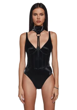 DARKER WAVS Tops*Ambient Corset Bodysuit