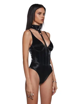 DARKER WAVS Tops*Ambient Corset Bodysuit
