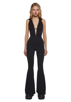 DARKER WAVS Jumpsuits & Rompers*Ambient Hooded Backless Jumpsuit