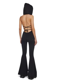 DARKER WAVS Jumpsuits & Rompers*Ambient Hooded Backless Jumpsuit