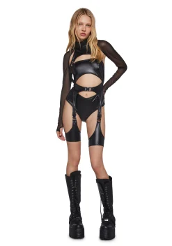DARKER WAVS Jumpsuits & Rompers*Ambient Vinyl Cargo Romper