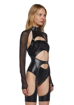 DARKER WAVS Jumpsuits & Rompers*Ambient Vinyl Cargo Romper
