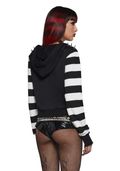 Widow Outerwear|Sweatshirts & Hoodies*Anger Mismanagement Striped Hoodie