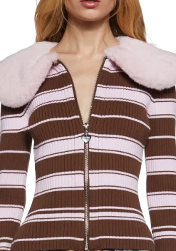 Sugar Thrillz Tops*Another Love Song Zip-Up Cardigan