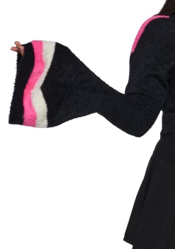 Club Exx Tops|Plus*Apres Techno Fuzzy Sweater