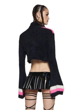 Club Exx Tops|Plus*Apres Techno Fuzzy Sweater