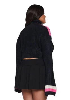 Club Exx Tops|Plus*Apres Techno Fuzzy Sweater