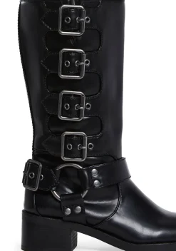 Current Mood Boots*Around The City Moto Boots - Black
