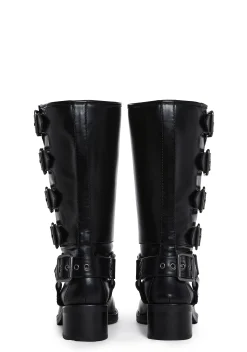 Current Mood Boots*Around The City Moto Boots - Black
