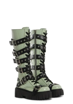 Current Mood Boots*Artistic Anarchist Buckle Boots