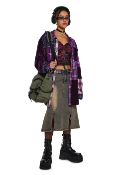 dELiA*s by Dolls Kill Tops|Plus*As You Are Oversized Flannel