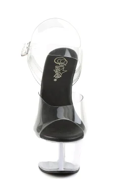 Pleaser Heels|Sandals*Aspire-608 Ankle Strap Sandals - Black