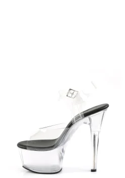 Pleaser Heels|Sandals*Aspire-608 Ankle Strap Sandals - Black