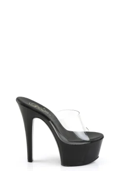 Pleaser Sandals*Aspire-601 Platform Slides - Black