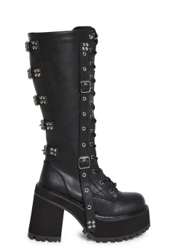 Demonia Boots*Assault-218 Knee High Boots