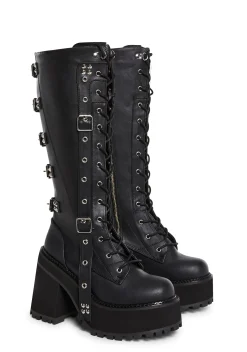 Demonia Boots*Assault-218 Knee High Boots
