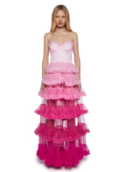 Unholy Dresses*At The Altar Maxi Dress - Pink