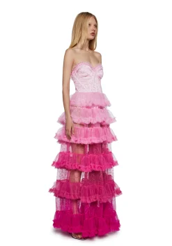 Unholy Dresses*At The Altar Maxi Dress - Pink
