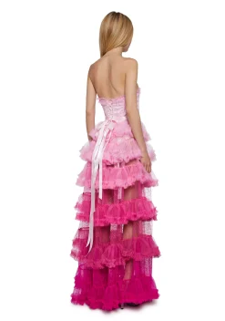 Unholy Dresses*At The Altar Maxi Dress - Pink