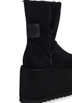 DARKER WAVS Boots|Platforms*Atmosphere Fleece Lined Suede Platform Boots