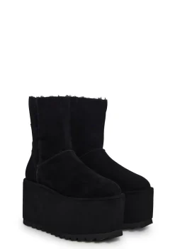 DARKER WAVS Boots|Platforms*Atmosphere Fleece Lined Suede Platform Boots