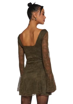 dELiA*s by Dolls Kill Dresses|Mini Dresses*Aura Points Lace Mini Dress - Green