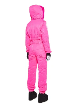 Club Exx Plus*Aurora Beam Liquid Velvet Snowsuit - Pink